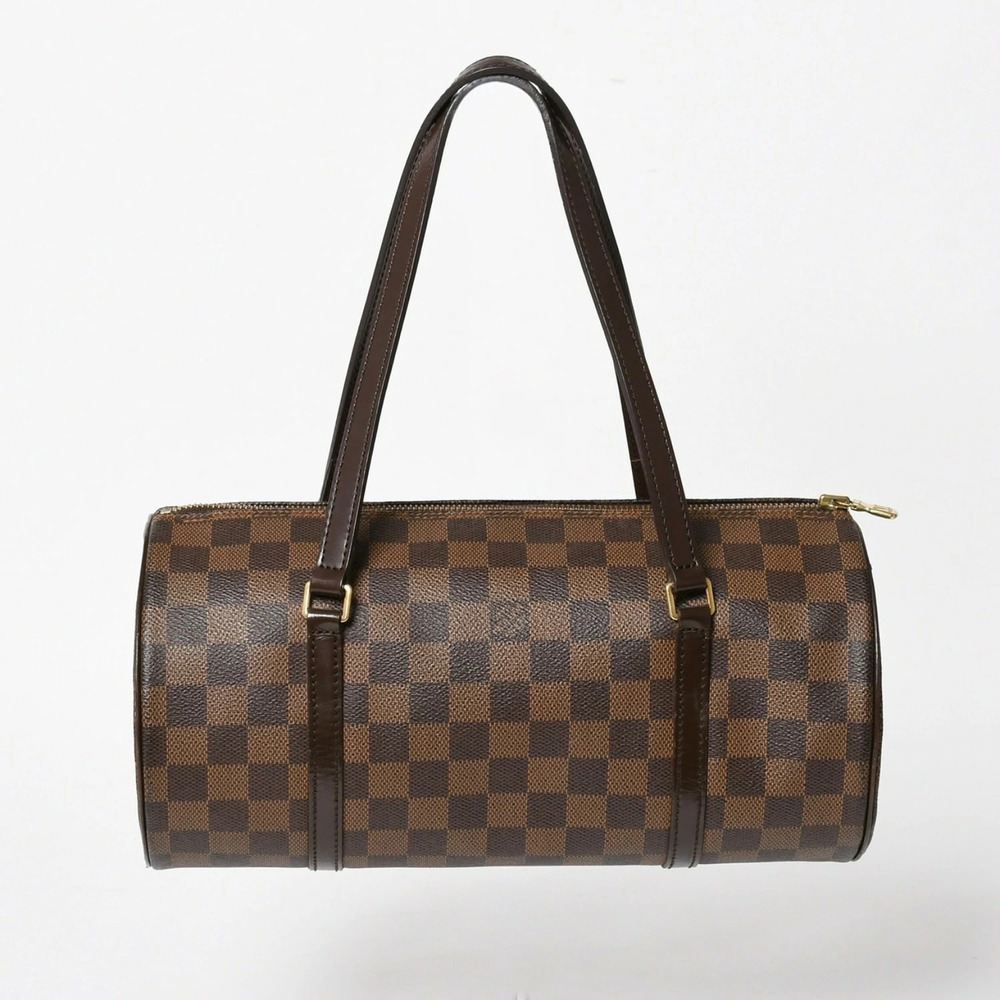 LOUIS VUITTON Papillon handbag Damier Ebene brown
